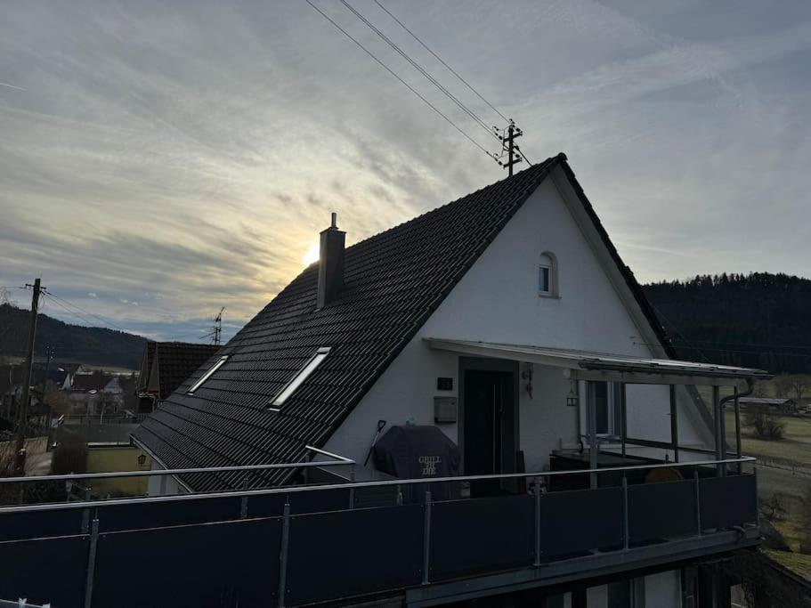 Loft Wohnung Mit Toller Aussicht Messstetten Luaran gambar