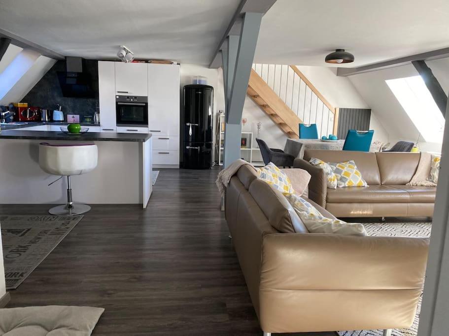 Loft Wohnung Mit Toller Aussicht Messstetten Luaran gambar