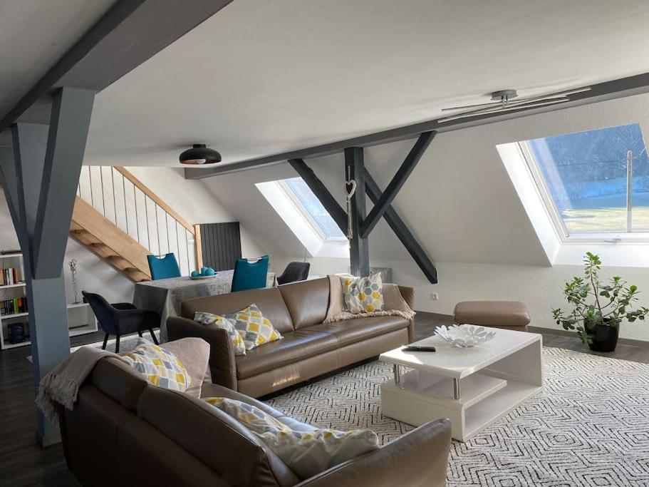 Loft Wohnung Mit Toller Aussicht Messstetten Luaran gambar
